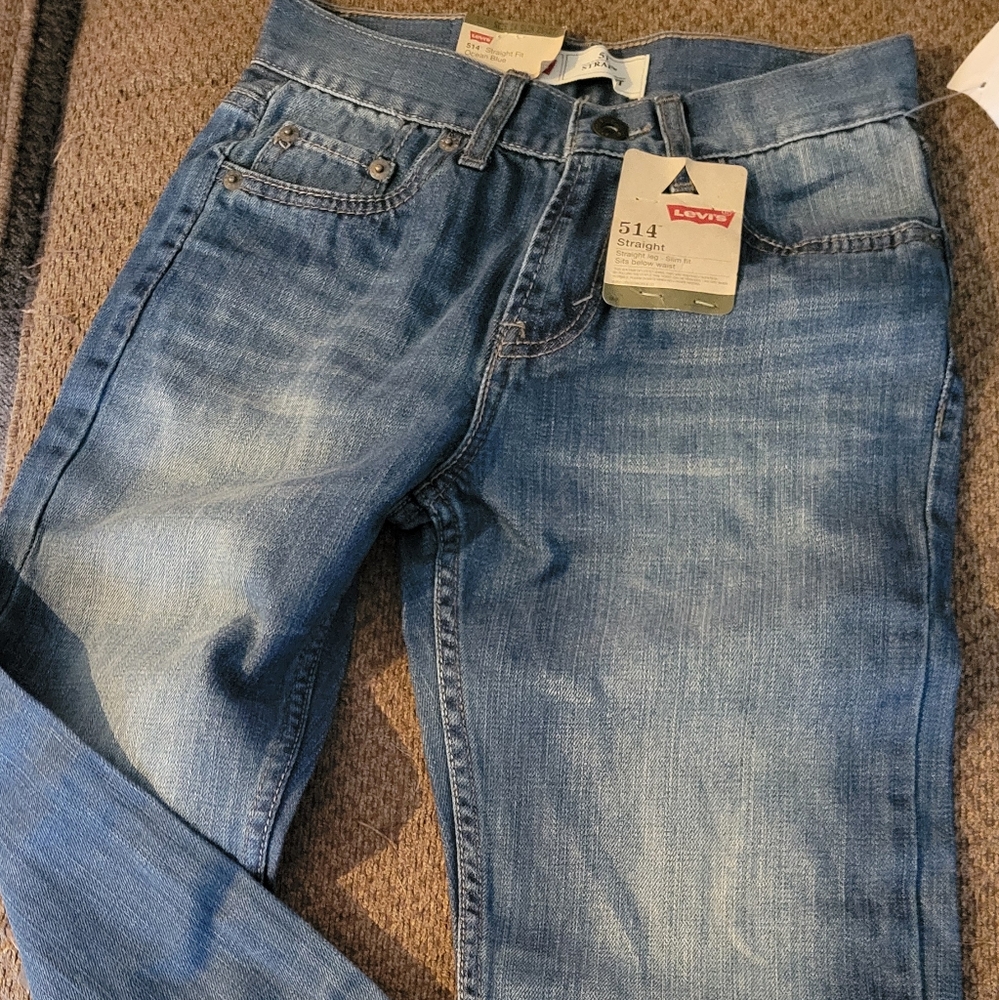 Levi's Classic Blue Jeans with Distressed Details 14 slim fit